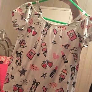 Off the shoulder shirt